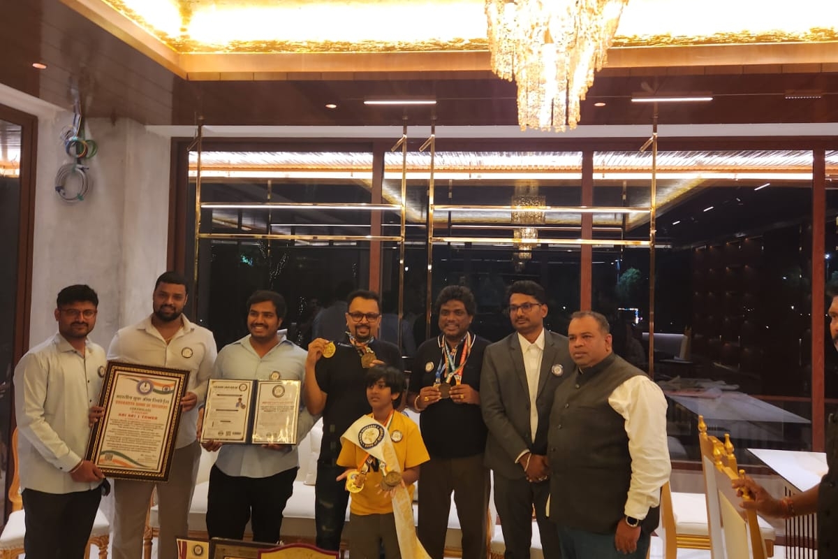 Abi Sri 1 Tower Achievement Enters Multiple Record Books; Mr. Sridhar Rao Gunti Honoured in Hyderabad